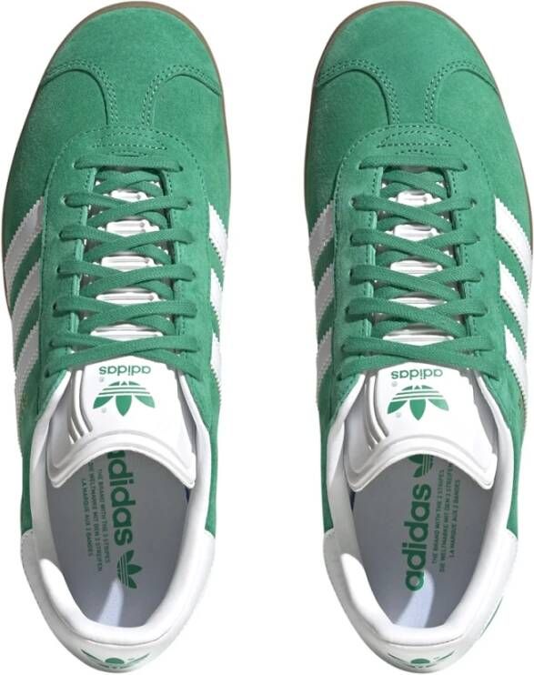 Adidas Groen en Wit Gazelle Sneakers Green Heren