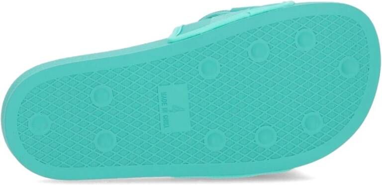 Adidas Groene pantoffels met Pouchylette-stijl Green Dames