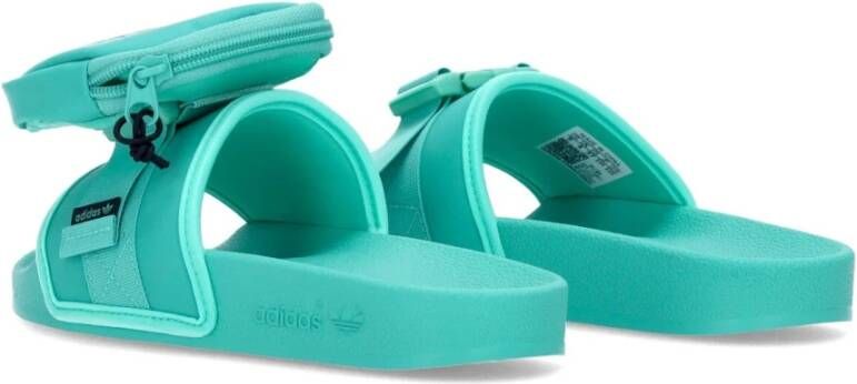 Adidas Groene pantoffels met Pouchylette-stijl Green Dames