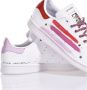 Adidas Handgemaakte Dames Sneakers Wit Roze Rood Multicolor Heren - Thumbnail 4