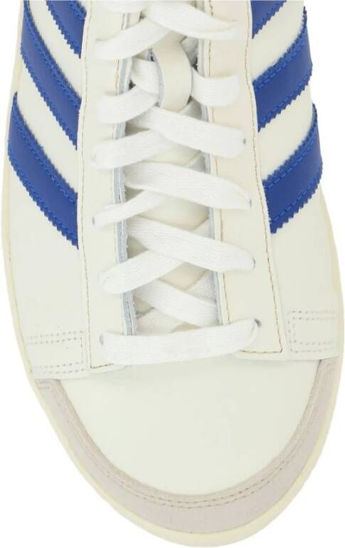 Adidas Hoge leren sneaker in ecru Blue Heren