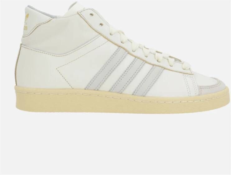 Adidas Hoge Sneaker in Ivoor en Grijs Suède White Heren