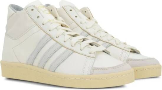 Adidas Hoge Sneaker in Ivoor en Grijs Suède White Heren
