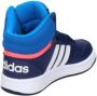 Adidas Perfor ce Hoops Mid Schoenen Kinderen Blauw - Thumbnail 90