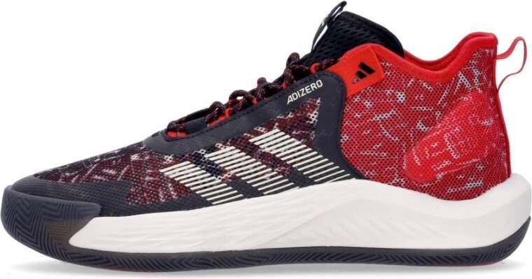 Adidas Kern Basketbalschoen Zwart Rood Wit Multicolor Heren