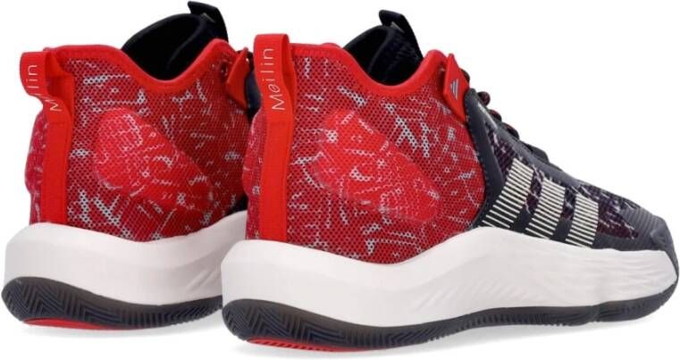 Adidas Kern Basketbalschoen Zwart Rood Wit Multicolor Heren