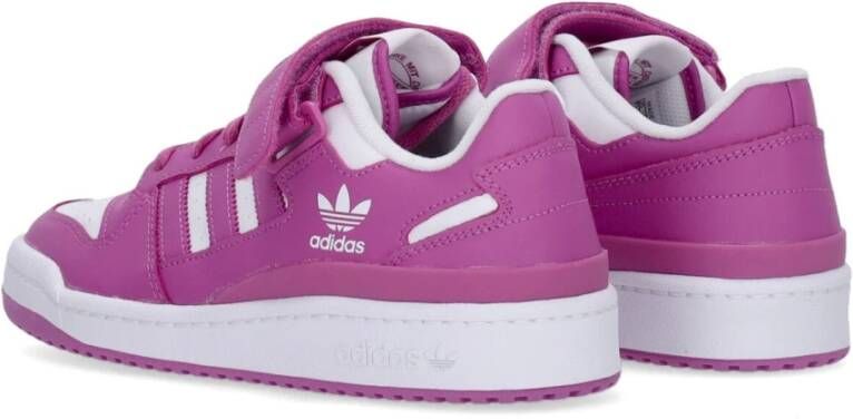 Adidas Lage Basketbalschoen Wit Paars Purple Heren