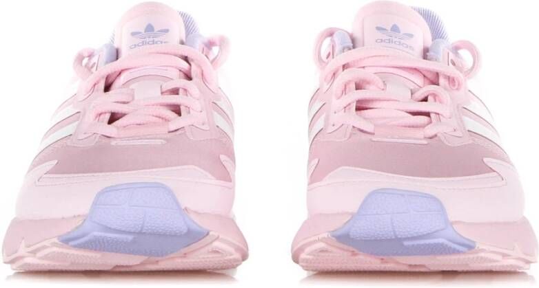 Adidas ZX 1K Boost Schoenen Clear Pink Cloud White Violet Tone Dames - Foto 4