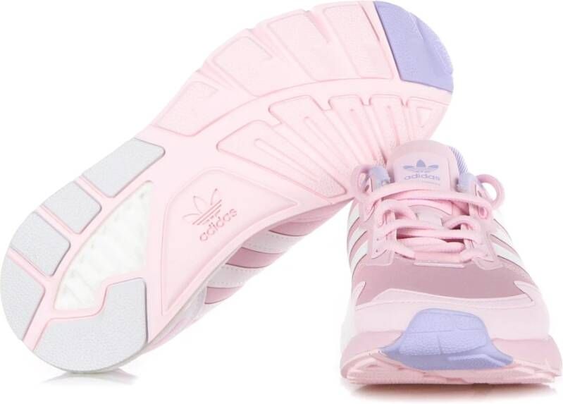 Adidas ZX 1K Boost Schoenen Clear Pink Cloud White Violet Tone Dames - Foto 9