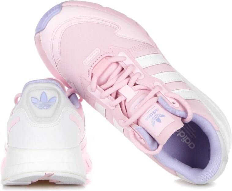 Adidas ZX 1K Boost Schoenen Clear Pink Cloud White Violet Tone Dames - Foto 10