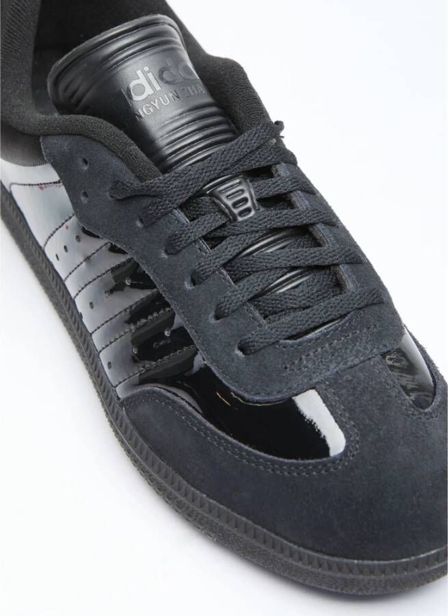 Adidas Lakleren Sneakers met Suède Paneel Black Heren