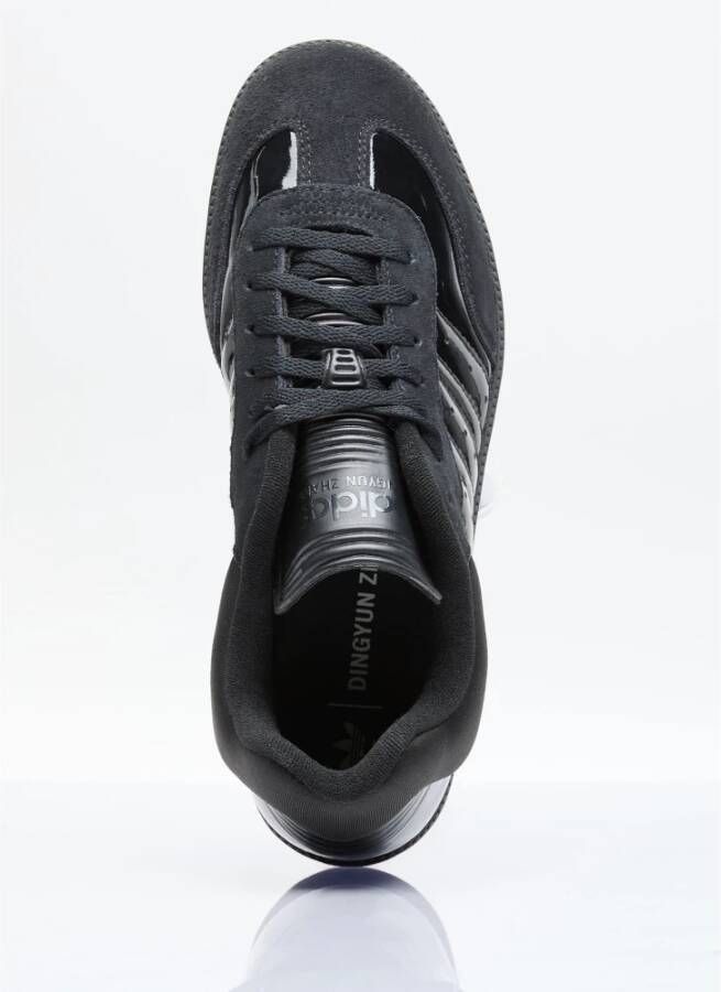 Adidas Lakleren Sneakers met Suède Paneel Black Heren