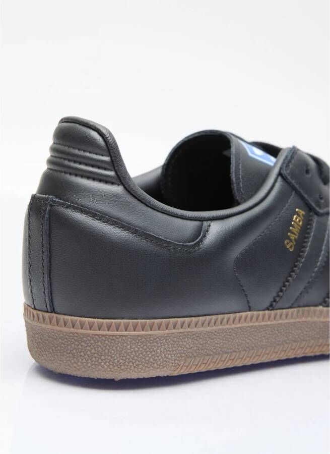 Adidas Leren sneakers met suède neuspaneel Black Heren
