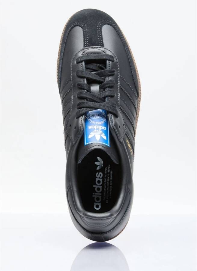 Adidas Leren sneakers met suède neuspaneel Black Heren