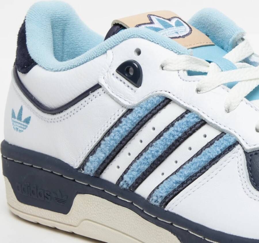 Adidas Lichtblauwe Sneakers Leer en Stof Blue Heren