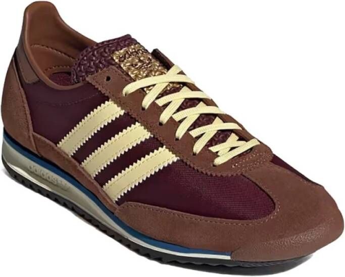 Adidas Maroon Sneakers Ie3425 Nylon Suede Leer Multicolor Heren