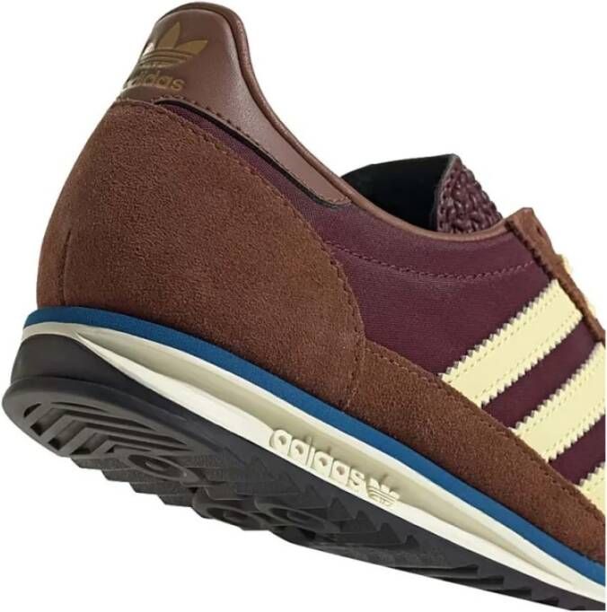 Adidas Maroon Sneakers Ie3425 Nylon Suede Leer Multicolor Heren