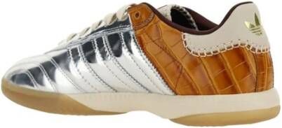 Adidas Metallic Panel Lace-Up Sneakers met platte zool Multicolor Heren
