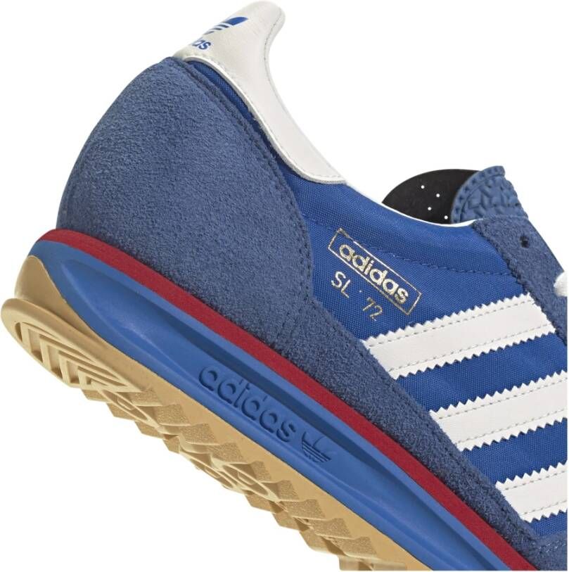 Adidas Originals Blauwe Leren Sneakers Vetersluiting
