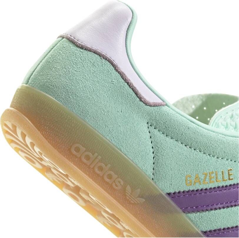 Adidas Originals Groene Sneakers Nabuk Vetersluiting Rubberen Zool