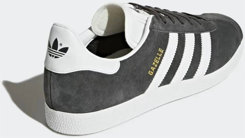 adidas Originals Klassieke Adidas Gazelle Sneakers Donkergrijs Wit Goud Metallic Gray Heren
