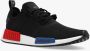 Adidas Originals Nmd_R1 Zwarte Stoffen Sneakers met Rode en Blauwe Inzetstukken Zwart - Thumbnail 11