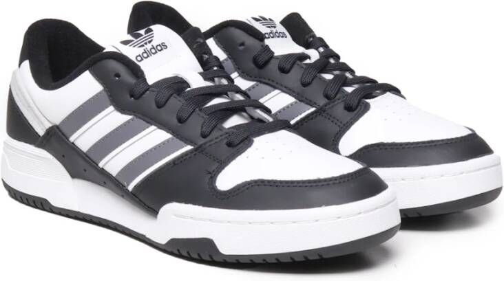adidas Originals Retro Leren Basketbalsneakers Zwart Multicolor Heren