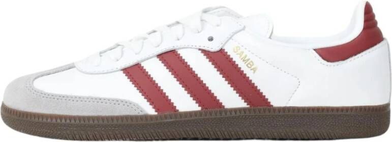 Adidas Originals Samba OG Sneakers Wit Bordeaux Unisex