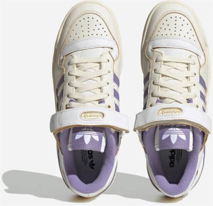 adidas Originals Crèmekleurige lage sneakers met verstelbare band Beige Dames