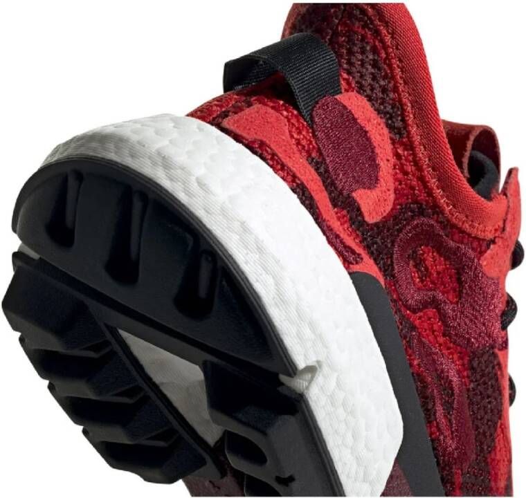 adidas Originals Rode stoffen sneakers met zwarte inzetstukken Rood Heren