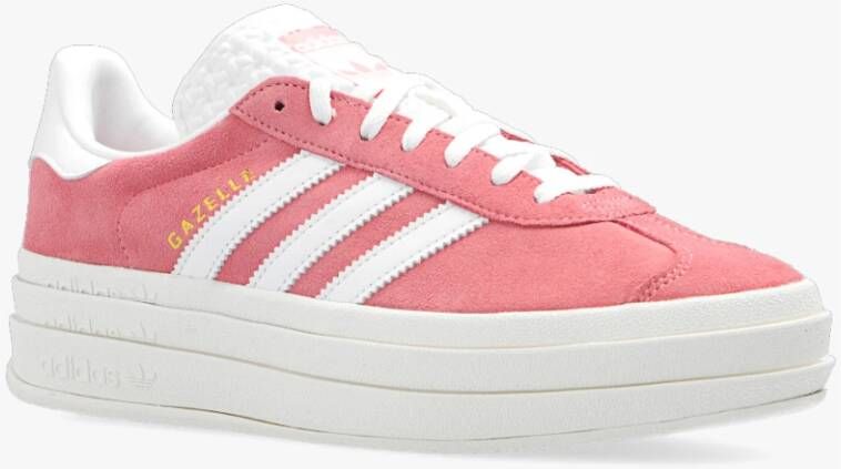 adidas Originals Roze en witte Gazelle Bold sneakers Roze Dames