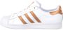 Adidas Originals Witte Leren Sneakers met Contrast Inzetstukken White Dames - Thumbnail 11