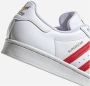Adidas ORIGINALS Superstar Sneakers Ftwr White Better Scarlet Gold Metalic Dames - Thumbnail 8