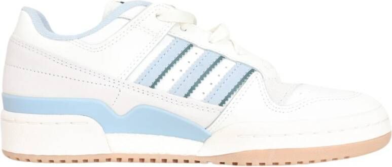 adidas Originals Witte en blauwe leren sneakers Multicolor Dames