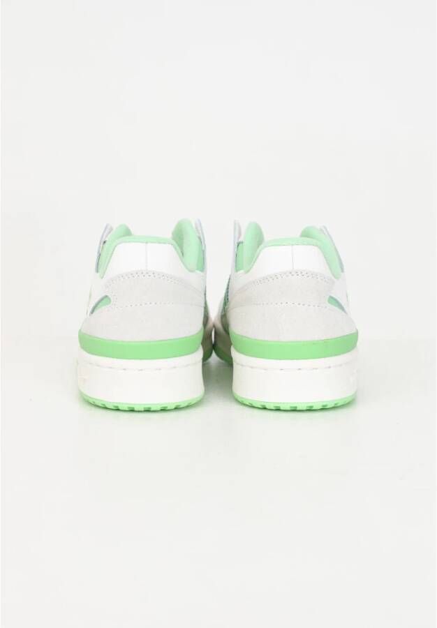 adidas Originals Witte en groene lage Forum sneakers Multicolor Dames
