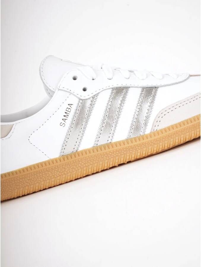 Adidas Originals Witte platte schoenen Samba OG W