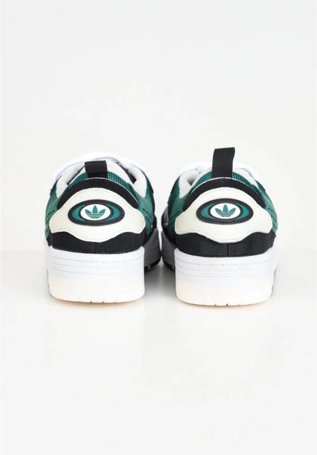 adidas Originals Zwarte leren sneakers College-geïnspireerde stijl Multicolor Heren