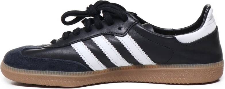 Adidas Originals Zwarte Leren Sneakers met Veters