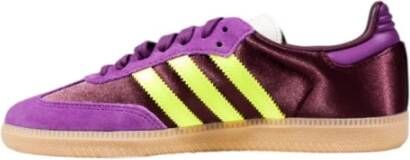 Adidas Paarse Slip-On Sportieve Sneakers