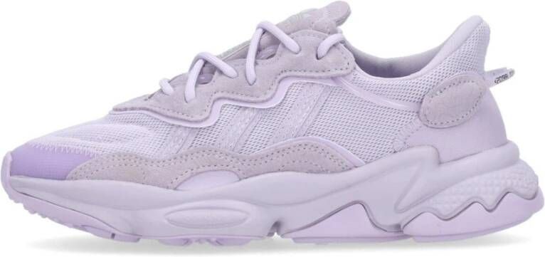 Adidas Paarse Tint Lage Sneaker met Tubulaire Ondersteuning Purple Dames