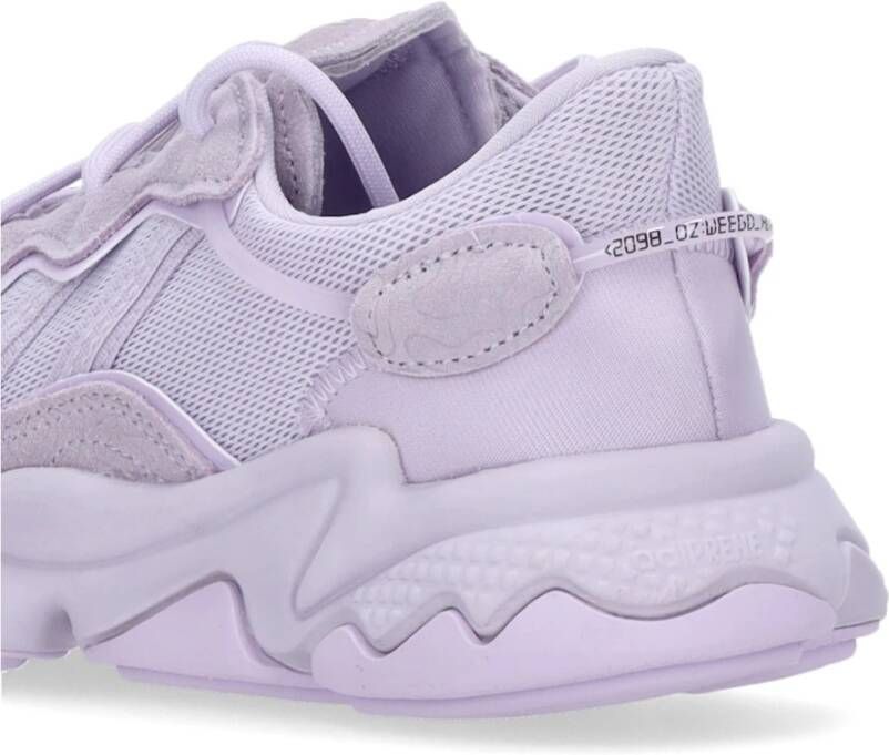 Adidas Paarse Tint Lage Sneaker met Tubulaire Ondersteuning Purple Dames