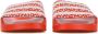 Adidas Adilette Dames Slippers en Sandalen Red Synthetisch 2 3 Foot Locker - Thumbnail 4