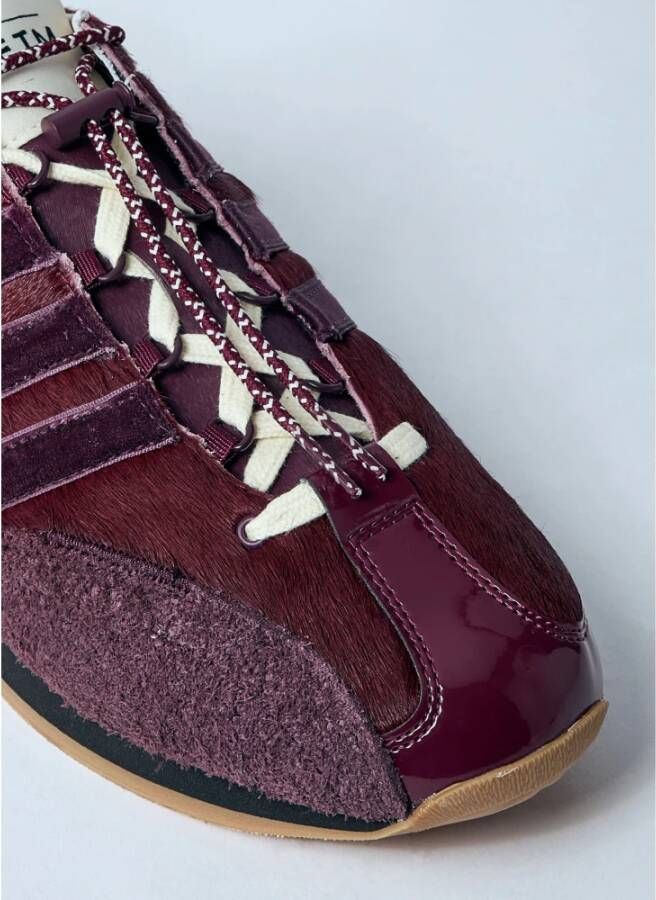 Adidas Pony Hair Leren Sneakers Red Heren