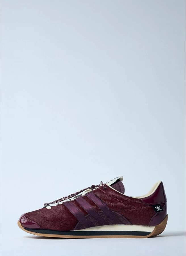 Adidas Pony Hair Leren Sneakers Red Heren