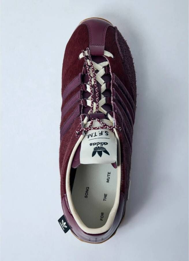 Adidas Pony Hair Leren Sneakers Red Heren