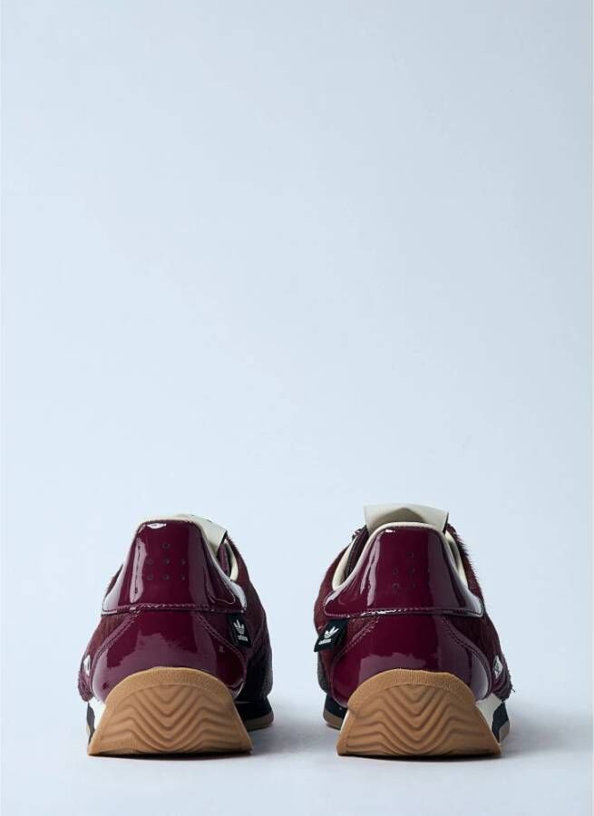 Adidas Pony Hair Leren Sneakers Red Heren