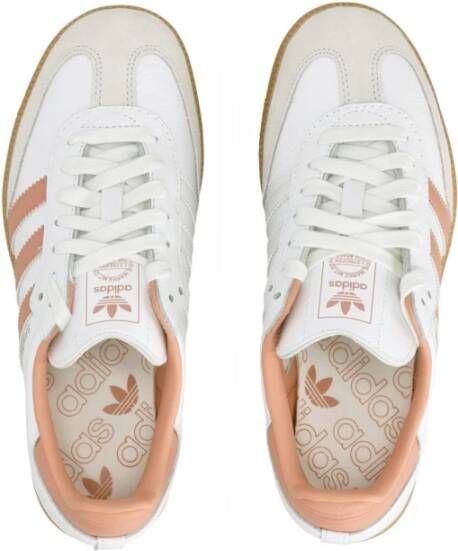 Adidas Retro Stijl Lage Schoen met Veters White Dames