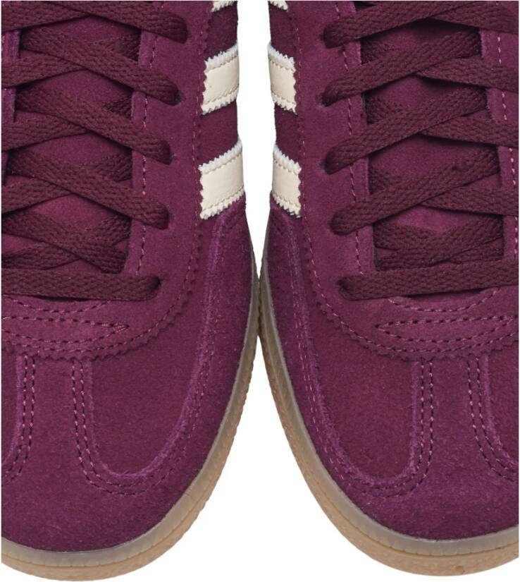Adidas Rode Sneakers Maroon Suède Rubber Zool