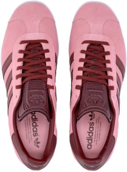 Adidas Rood Wit Lage Top Sneakers Mannen Pink Heren