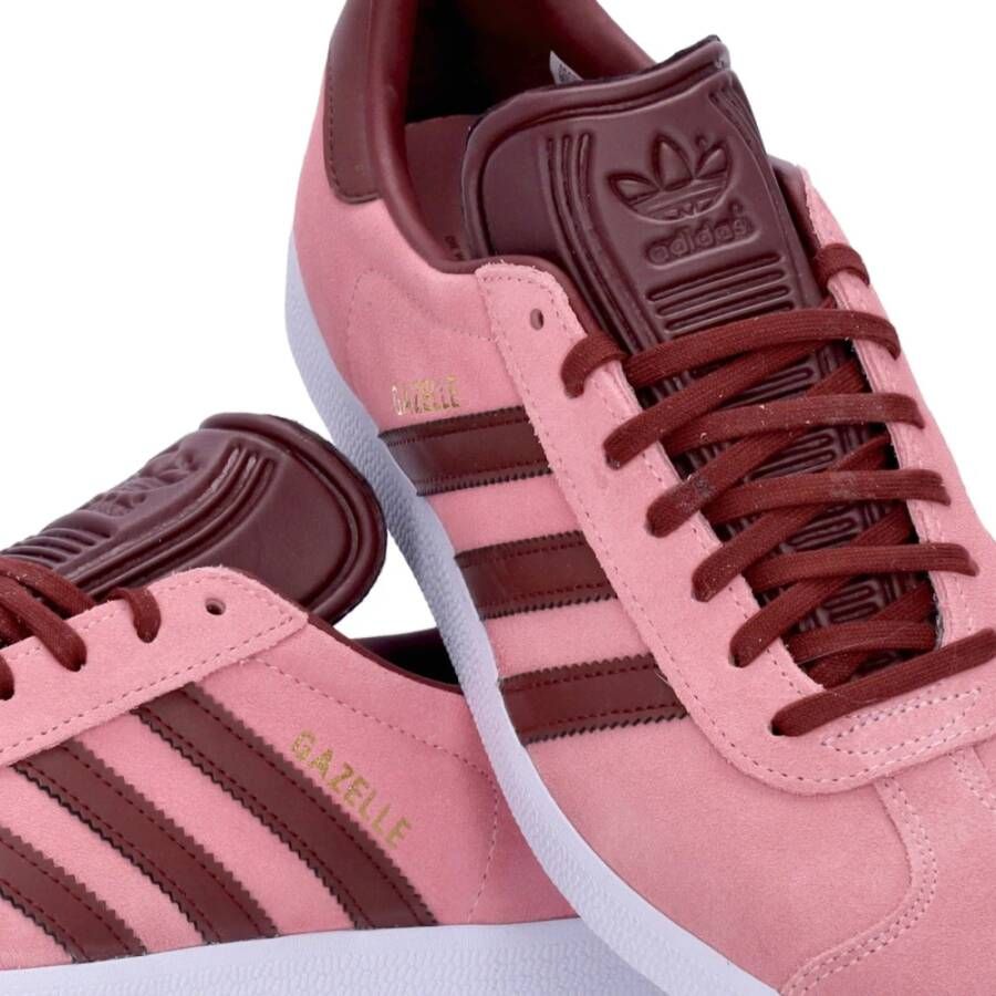 Adidas Rood Wit Lage Top Sneakers Mannen Pink Heren
